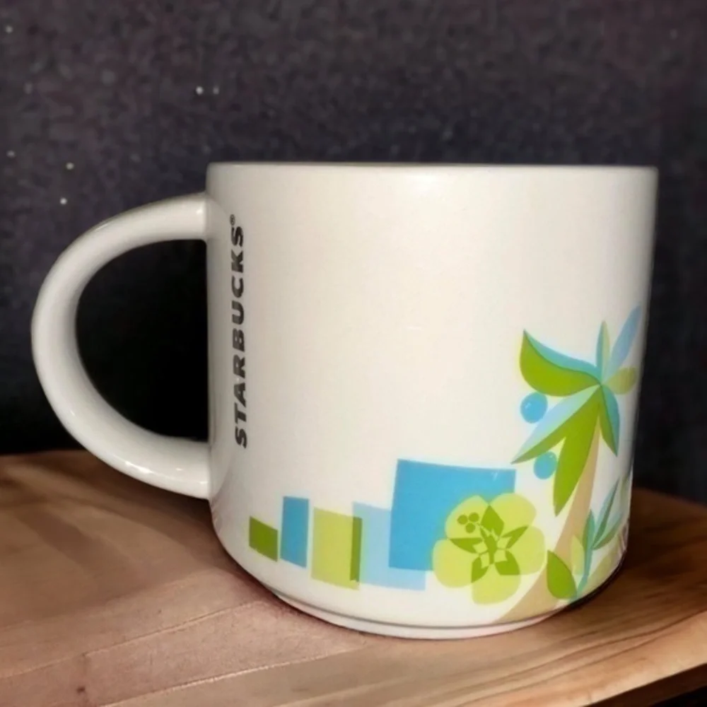 Starbucks Waikiki Hawaii You Are Here YAH Series Collection Coffee Cup Mug - Picture 3 of 5